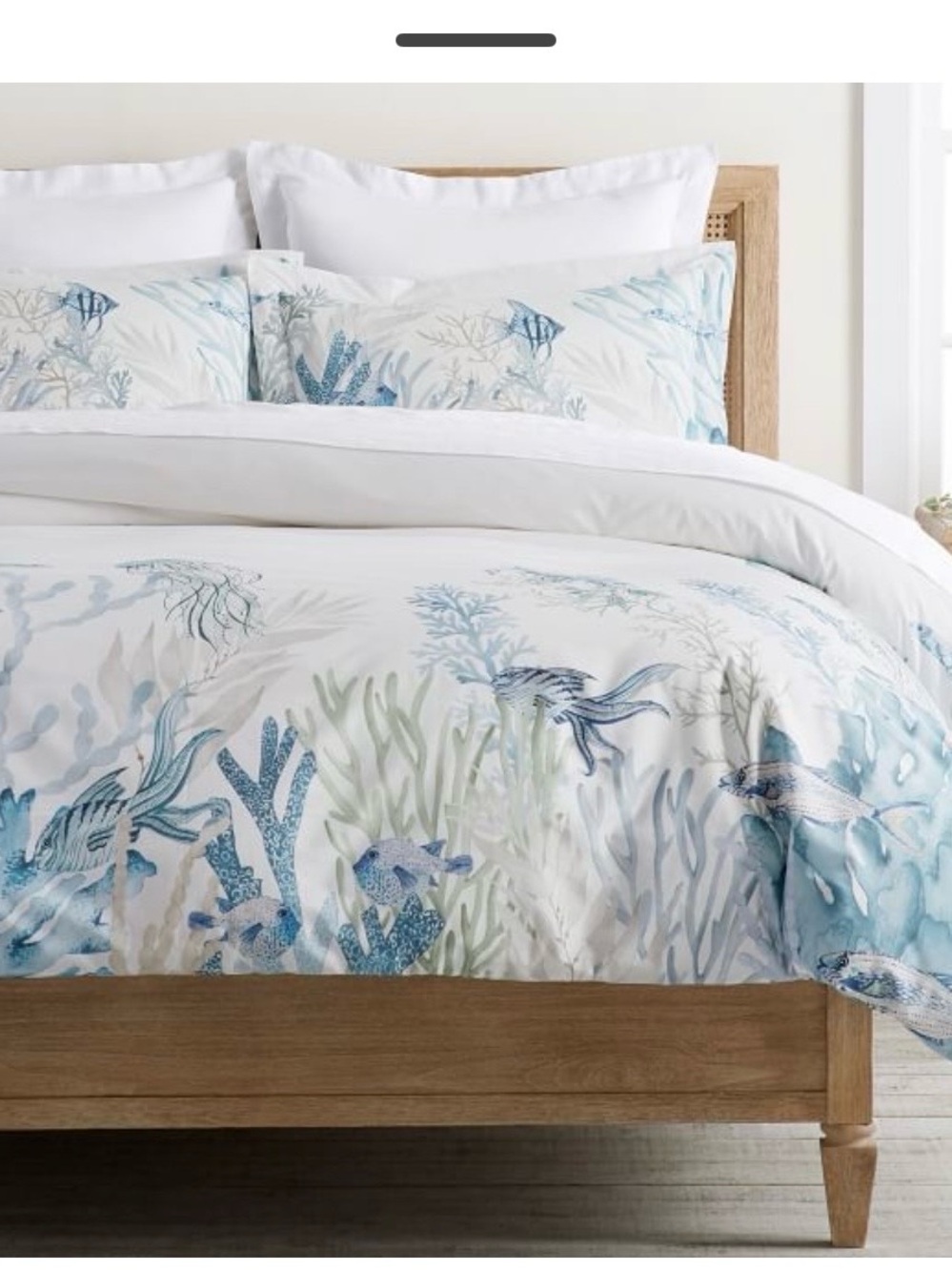 Pottery Barn Under the Sea Full/Queen Duvet Cover and 2 Standard Shams